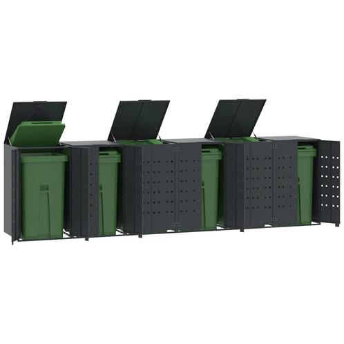 vidaXL Containerberging 6 containers 414x79x117 cm staal, Doe-het-zelf en Bouw, Containers, Verzenden