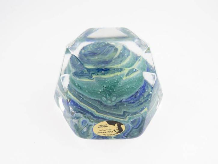 Presse papier loodkristal - Peter Kaspar, Antiquités & Art, Antiquités | Verre & Cristal, Envoi
