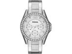 Fossil Riley ES3202 - Dameshorloge 38 mm - Zilverkleurig met, Verzenden, Nieuw