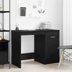 vidaXL Bureau Zwart eiken 100 x 50 x 76 cm Bewerkt hout, Verzenden, Nieuw