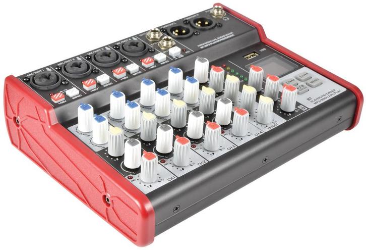 Citronic CSM-6 Mixer Met USB/Bluetooth En Delay Effect, Muziek en Instrumenten, Dj-sets en Draaitafels