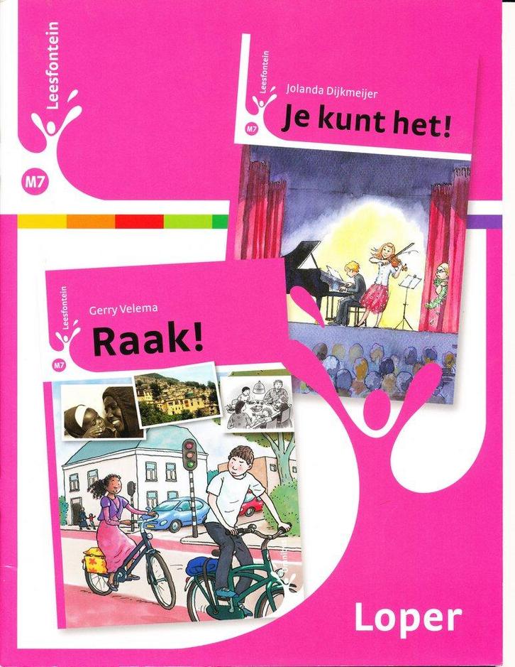 Leesfontein loper M7 Je kunt het! en Raak! (per stuk), Boeken, Schoolboeken, Verzenden