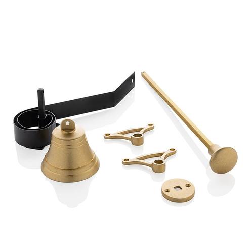 Klassieke Trekbel uitgevoerd in messing getrommeld, Doe-het-zelf en Bouw, Hang- en Sluitwerk, Overige typen, Nieuw, Koper of Messing