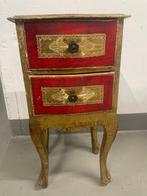 Commode - Hout - Florentijns Rood Hollywood, Antiek en Kunst