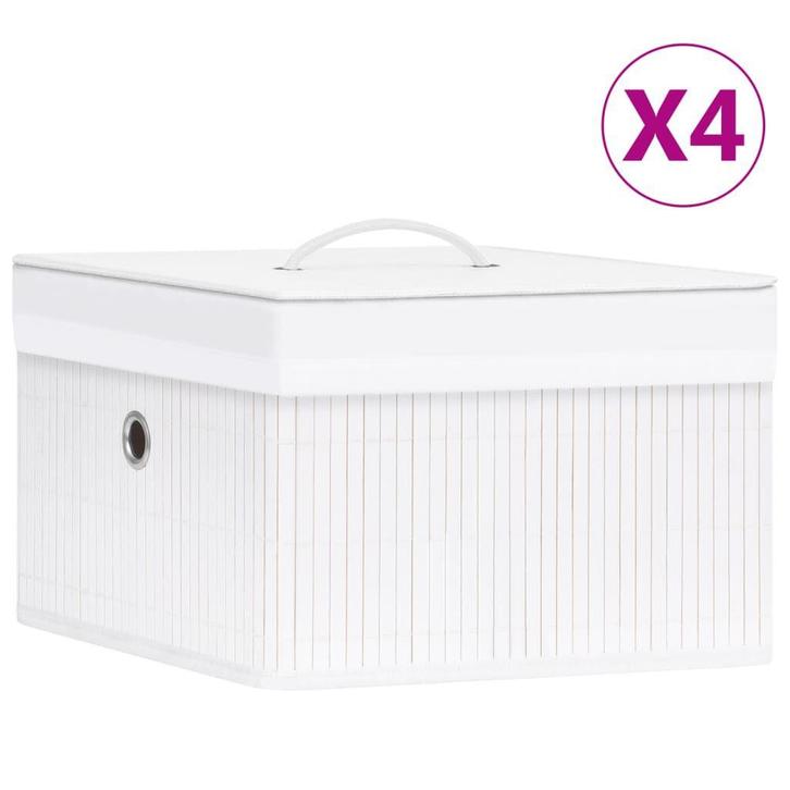 Bamboe opbergboxen | Retour Deal | 40% Voordeel, Huis en Inrichting, Woonaccessoires | Kisten, Minder dan 50 cm, Nieuw, Minder dan 50 cm