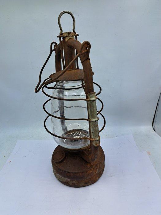 Olielamp - Stormlamp - IJzer, Glas - Marine Lamp, Antiek en Kunst, Antiek | Overige Antiek