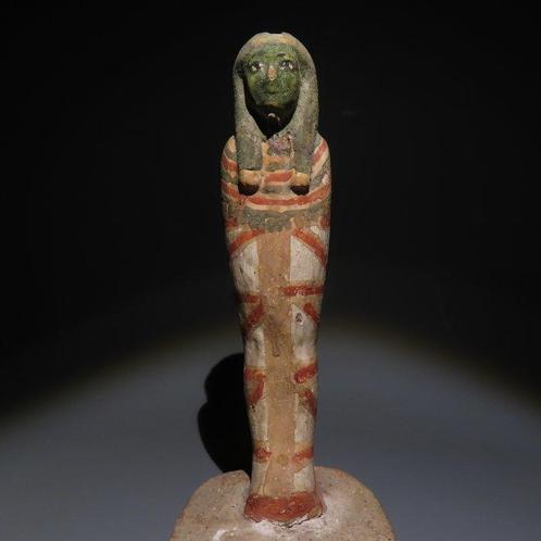 Oud-Egyptisch Hout, stucwerk en pigmenten Ptah Sokar Osiris., Verzamelen, Mineralen en Fossielen