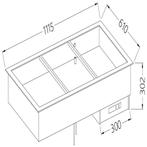 Bain-marie element 3 GN 1/1, Articles professionnels, Horeca | Équipement de cuisine, Verzenden