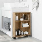 vidaXL Opbergtrolley smal 48x13x68 cm bewerkt hout, Huis en Inrichting, Verzenden, Nieuw