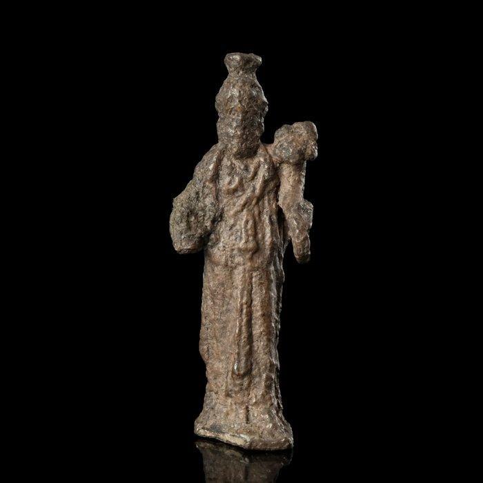 Oud-Romeins Zilver Votiefbeeldje van Serapis, Antiek en Kunst, Antiek | Overige Antiek