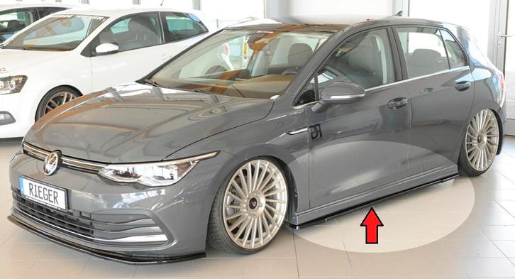 Side skirt aanzetstuk | Volkswagen Golf 7 2012-2020 / Golf 8, Auto-onderdelen, Carrosserie, Nieuw, Verzenden