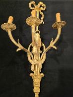 Wandkandelaar - Verguld brons - Applique castello bronzo