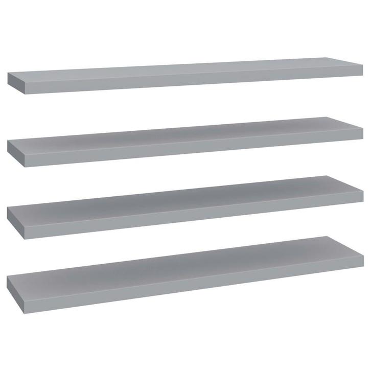 Wandrek 4 stuks Grijs | Retour Deal | Grote Korting!, Huis en Inrichting, Woonaccessoires | Wandplanken en Boekenplanken, Nieuw