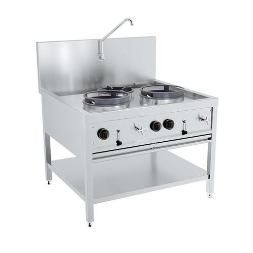 gas woktafel 2x17 kw 1x9kw, Zakelijke goederen, Horeca | Keukenapparatuur, Ophalen of Verzenden
