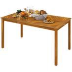Tuintafel - Weerbestendig - Opklapbaar - Teak, Ophalen of Verzenden, Nieuw