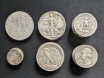 Verenigde Staten. A Lot of 34x USA Silver Coins, together, Postzegels en Munten
