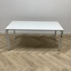 Tweedehands slinger bureau 160x80 cm, wit, Huis en Inrichting, Bureaus, In hoogte verstelbaar, Gebruikt, Bureau
