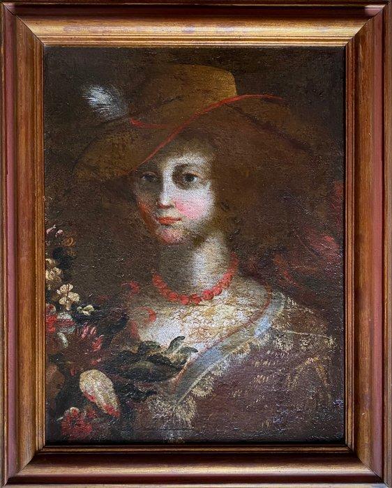 Scuola Veneta (XVIII) - Ritratto di fanciulla, Antiek en Kunst, Kunst | Schilderijen | Klassiek