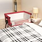 vidaXL Babybox met matras linnen rood, Kinderen en Baby's, Kinderkamer | Bedden, Verzenden, Nieuw