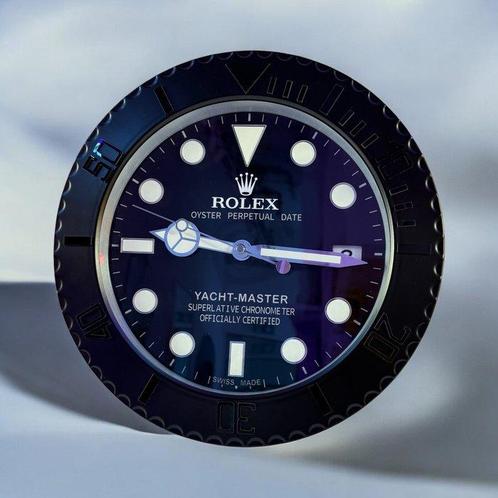 Horloge murale - concessionaire Rolex Yacht Master -   Acier, Antiek en Kunst, Antiek | Klokken