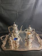 Kayser - Koffie- en theeservies (5) - Art Déco - Verzilverd