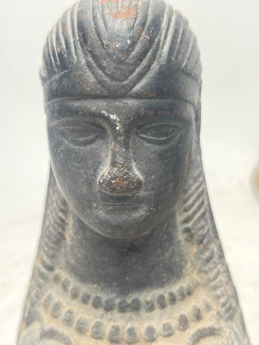Vuurbok (2) - Gietijzer - antieke vuurbokken sphinx, Antiek en Kunst, Curiosa en Brocante