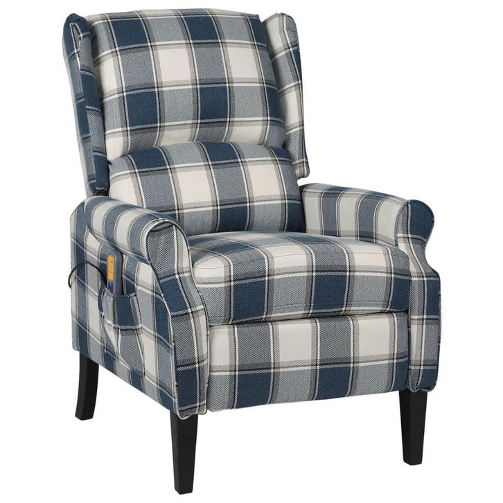 Verstelbare Massagestoel Blauw - Retour Deal - Comfortabel!, Huis en Inrichting, Fauteuils, 50 tot 75 cm, 75 tot 100 cm, Nieuw