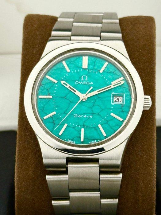 Omega - Zonder Minimumprijs - Turquoise Stone Dial Vintage, Handtassen en Accessoires, Horloges | Heren