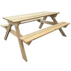 vidaXL Picknicktafel 150x135x71,5 cm hout, Tuin en Terras, Tuintafels, Verzenden, Nieuw