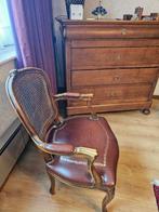 Fauteuil - Voltaire - Calfskin - Fauteuil Louis XV, Antiquités & Art