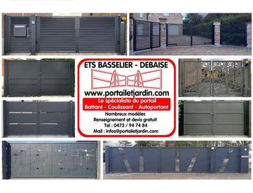 Portail coulissant ou autoportant et barrière double battant beschikbaar voor biedingen