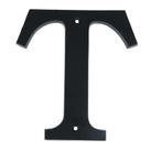 Letter T Extra Groot IJzer zwart 140 mm, Doe-het-zelf en Bouw, Nieuw, Overige materialen, Klink of Kruk