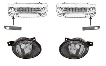 Volkswagen Transporter T5 2009-2015 Mistlampset (Mistlampen), Verzenden