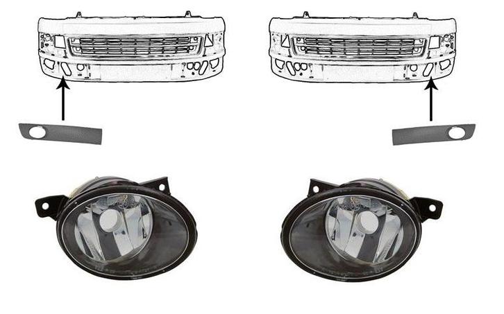 Volkswagen Transporter T5 2009-2015 Mistlampset (Mistlampen), Auto-onderdelen, Verlichting, Nieuw, Verzenden
