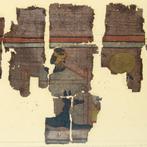 Oud-Egyptisch Papyrus Fragmenten met Anubis en Horus