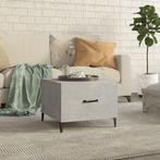 vidaXL Salontafel met metalen poten 50x50x40 cm betongrijs, Huis en Inrichting, Tafels | Salontafels, Verzenden, Nieuw