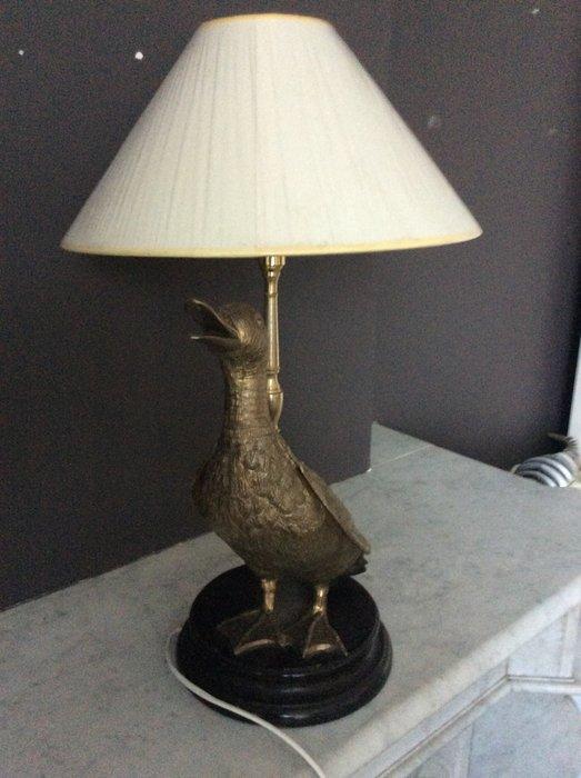 Tafellamp - Zinklegering - Franse tafellamp eend, Antiek en Kunst, Curiosa en Brocante