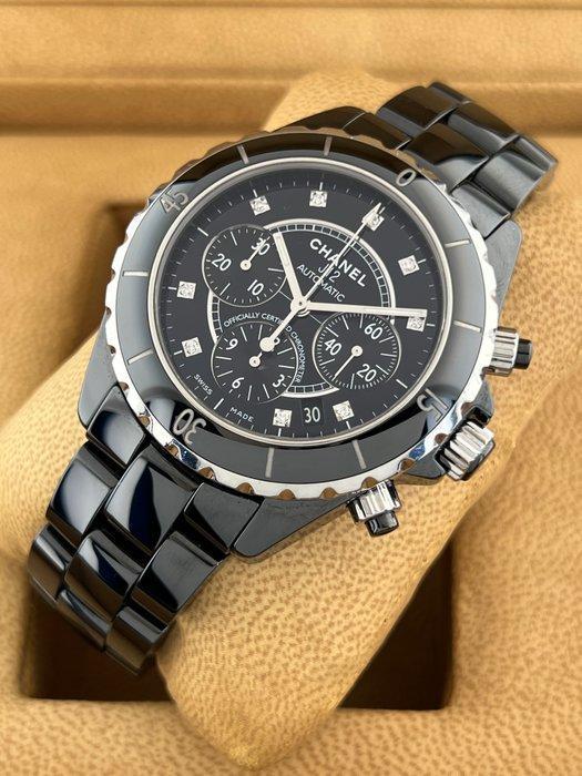 Chanel - J12 Chronograph 9P Diaomond - H2419 - Heren -, Handtassen en Accessoires, Horloges | Heren