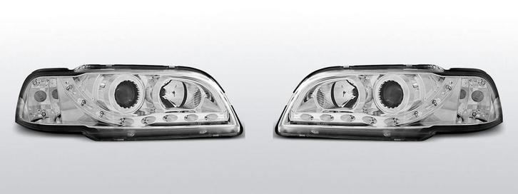 Koplampen LED DRL | Volvo S40/V40 1996-2000 | chroom, Auto-onderdelen, Verlichting, Nieuw, Volvo, Verzenden