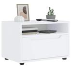 vidaXL Tv-meubel VISNES 60x40x38 cm bewerkt hout wit, Huis en Inrichting, Kasten |Televisiemeubels, Verzenden, Nieuw