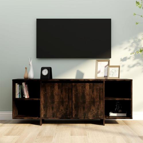 vidaXL Tv-meubel 130x35x50 cm bewerkt hout gerookt, Huis en Inrichting, Kasten |Televisiemeubels, Nieuw, Verzenden