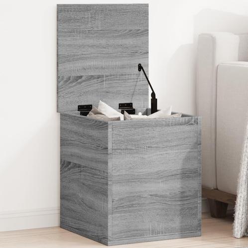 vidaXL Opbergbox 40x42x46 cm bewerkt hout grijs sonoma, Maison & Meubles, Armoires | Autre, Envoi