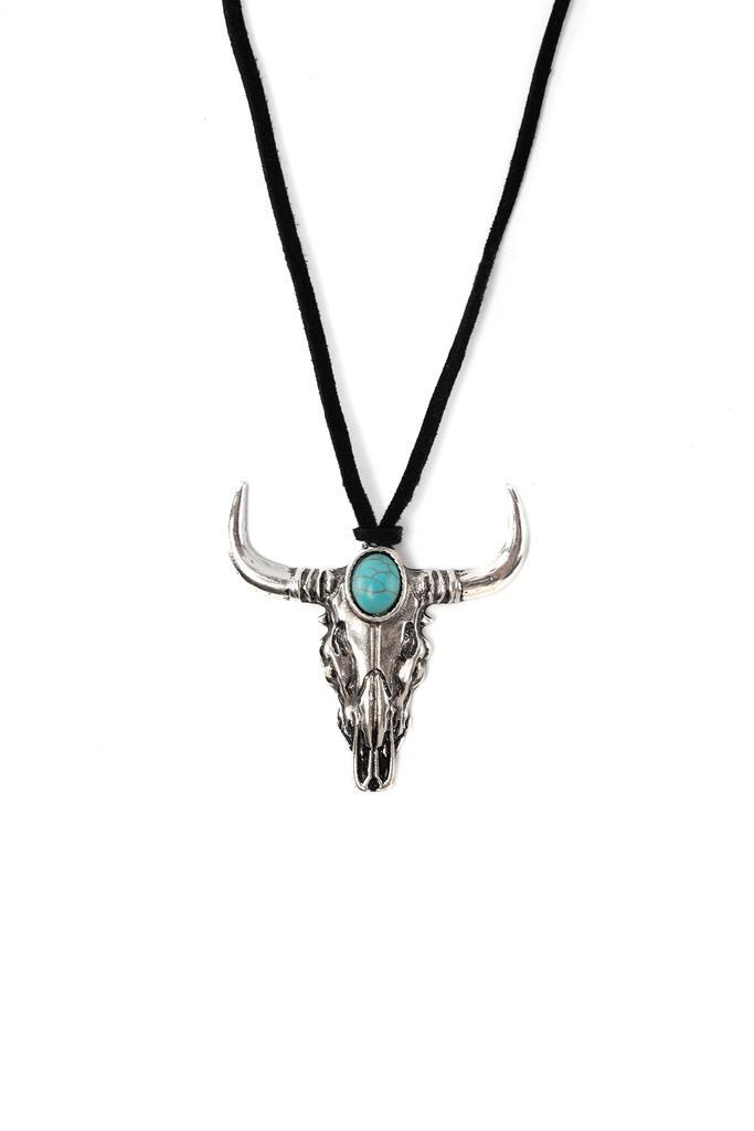 Stier Ketting Cowboy Western Stierenkop Schedel Indianen Cow, Handtassen en Accessoires, Kettingen, Bruin, Nieuw, Ophalen of Verzenden