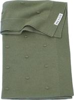 Meyco Baby Mini Knots wiegdeken - forest green - 75x100cm..., Verzenden, Nieuw