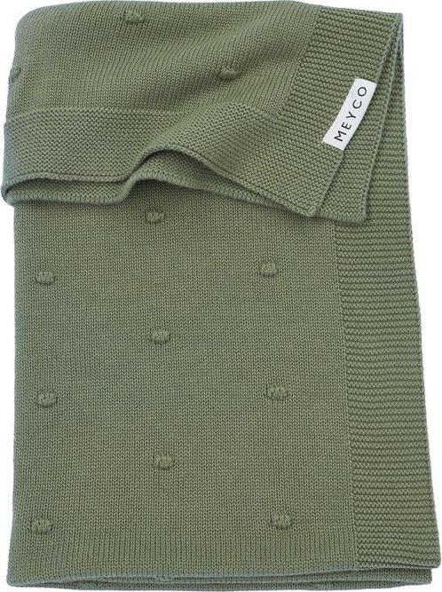 Meyco Baby Mini Knots wiegdeken - forest green - 75x100cm..., Kinderen en Baby's, Kinderkamer | Complete kinderkamers, Nieuw, Verzenden