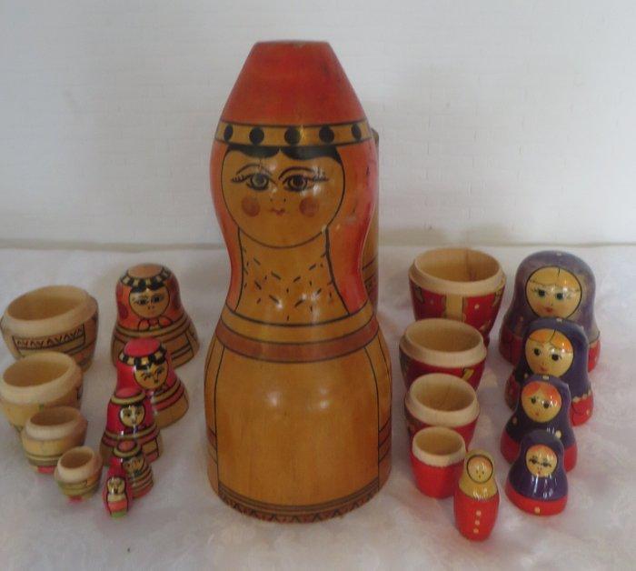Salvo (USSR) + traditioneel Russisch handwerk (niet gemerkt), Antiek en Kunst, Antiek | Speelgoed