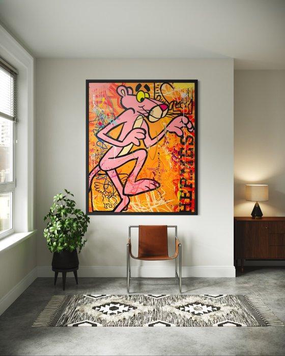 CASPA - Pink Panther, Hermes, Keith Haring, Antiek en Kunst, Kunst | Schilderijen | Modern