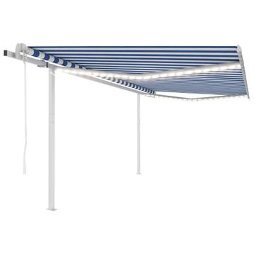 vidaXL Luifel automatisch met LED en windsensor 4,5x3 m, Verzenden