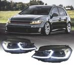 PHARES POUR VOLKSWAGEN VW GOLF 7 12-17 DRL DYNAMIQUES NOIR L, Autos : Pièces & Accessoires, Verzenden