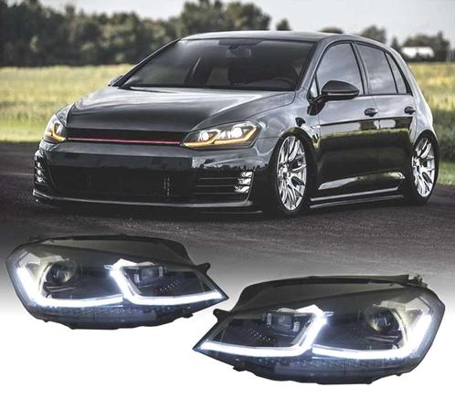 PHARES VOLKSWAGEN VW GOLF 7 12-17 DRL DYNAMIQUES NOIR LOOK 7, Auto-onderdelen, Verlichting, Verzenden